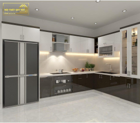 TỦ BẾP NHỰA PICOMAT PHỦ ACRYLIC TBA044