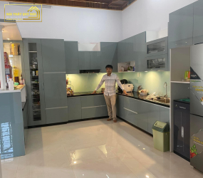 TỦ BẾP NHỰA PICOMAT PHỦ ACRYLIC TBA0110